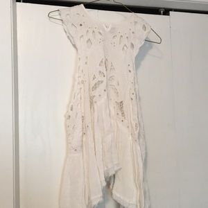 Free People white tunic